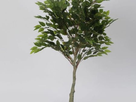 Artificial Ficus Green Silk Tree with Plastic Nursery Pot | 4 feet Online Sale