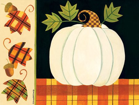 BER1359 - White Pumpkin, Leaves and Acorns - 16x12 For Discount